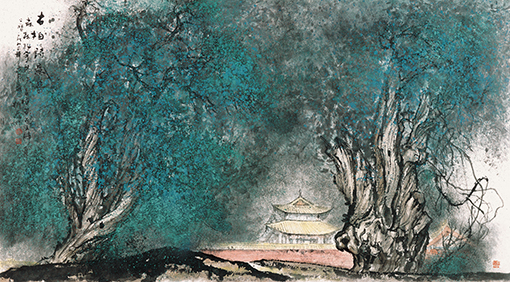 《古柏》100x200cm